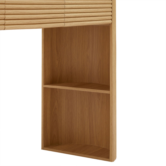 Retro Console Table With Storage, 3 Drawers