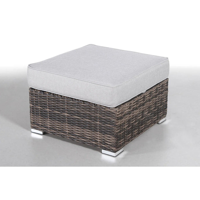 Seating Set With Cushions Handcrafted Wicker Design