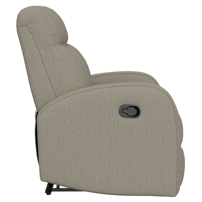 Manual Reclining Loveseat With Dual Seating Support For Living Room