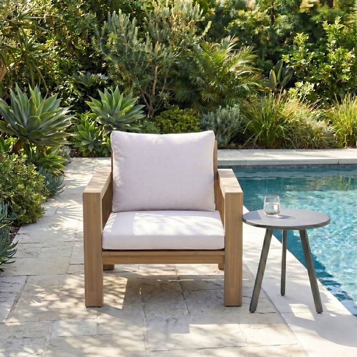 Stylish Outdoor Armchair With Cushion For Garden