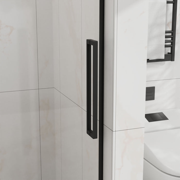 Frameless Tub Sliding Shower Door With Easy Clean Coating