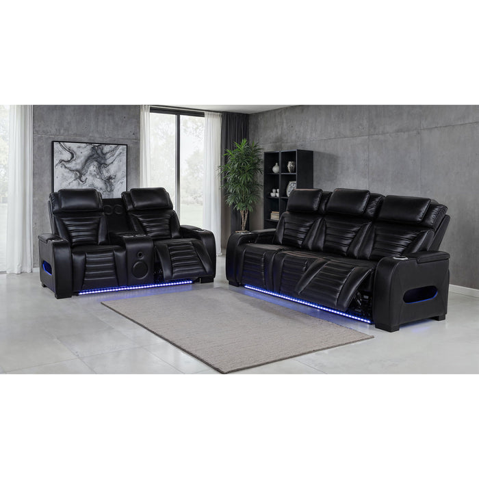 Isadora - Power Reclining Sofa With Dual Independent Recline - Black