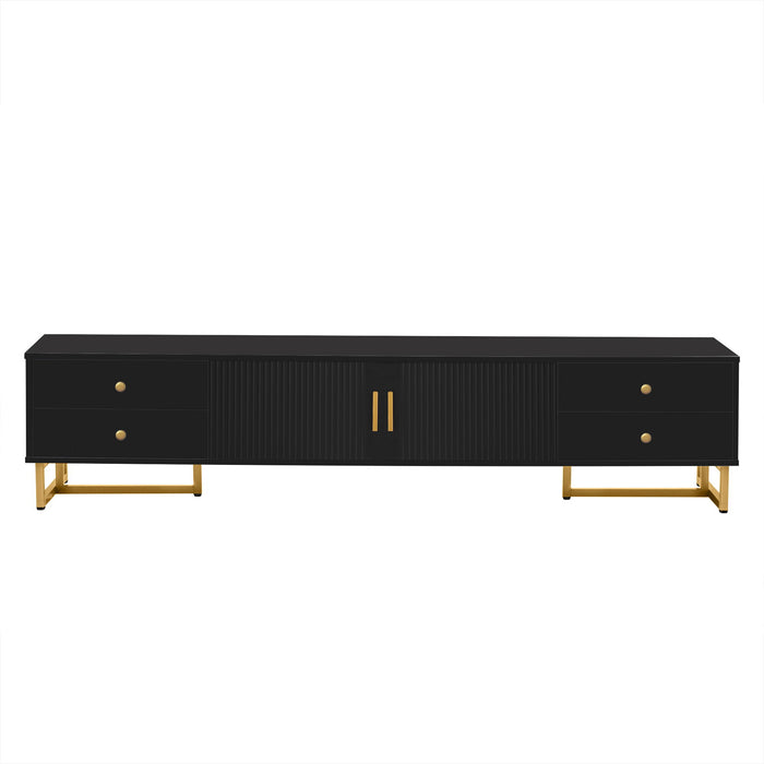 TV Stand With Storage For Living Room