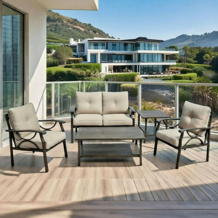 Patio Furniture Set & Coffee Table For Backyard