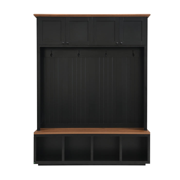 Entryway Hall Tree With Bench And Storage