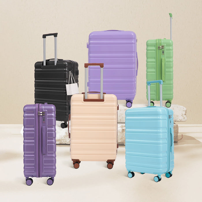 Tourist 3 Piece Luggage Set, Combination Lock, Durable Hard Shell With 360° Silent Wheels