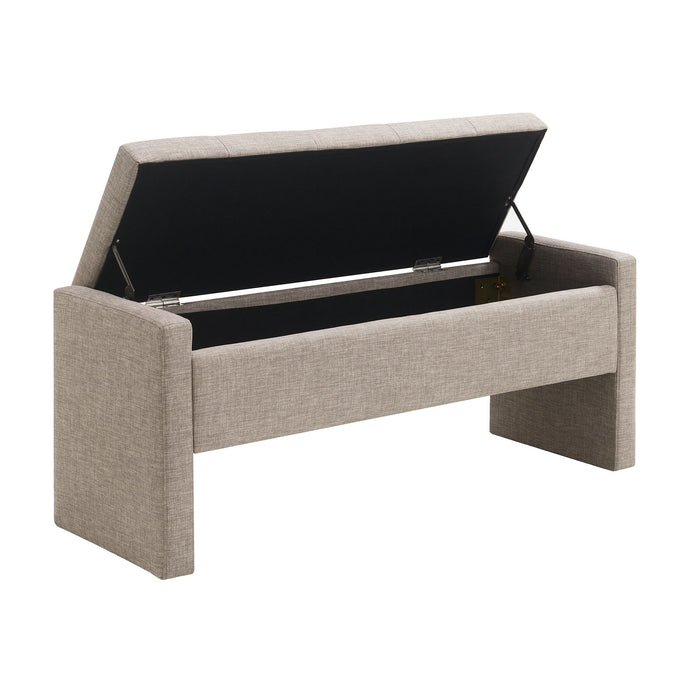Modern Upholstered Large Bed End Bench With Storage