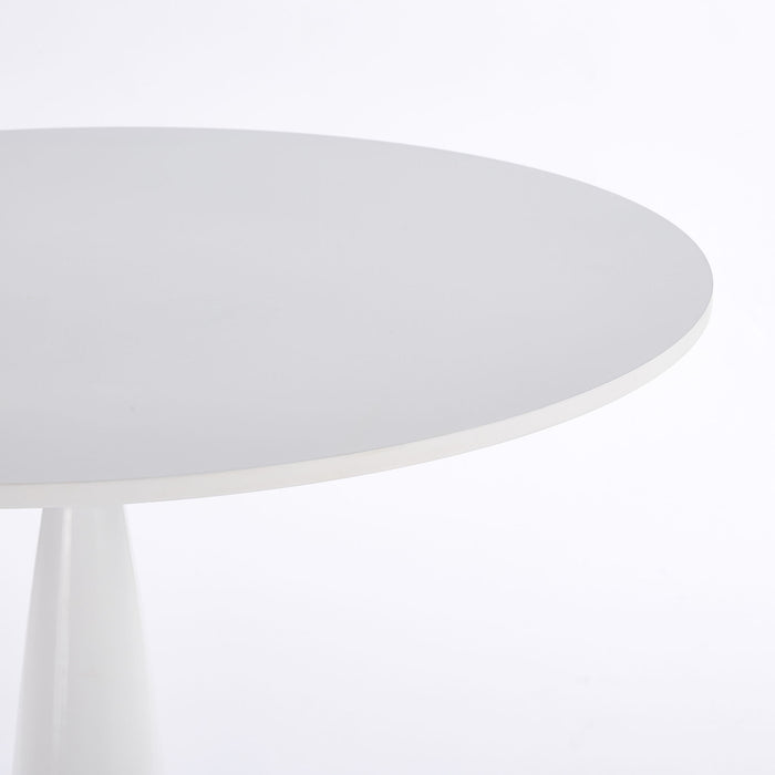Pedestal Table, Round For Kitchen - White