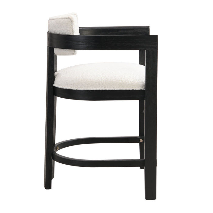 Contemporary Upholstered Counter Stools Set