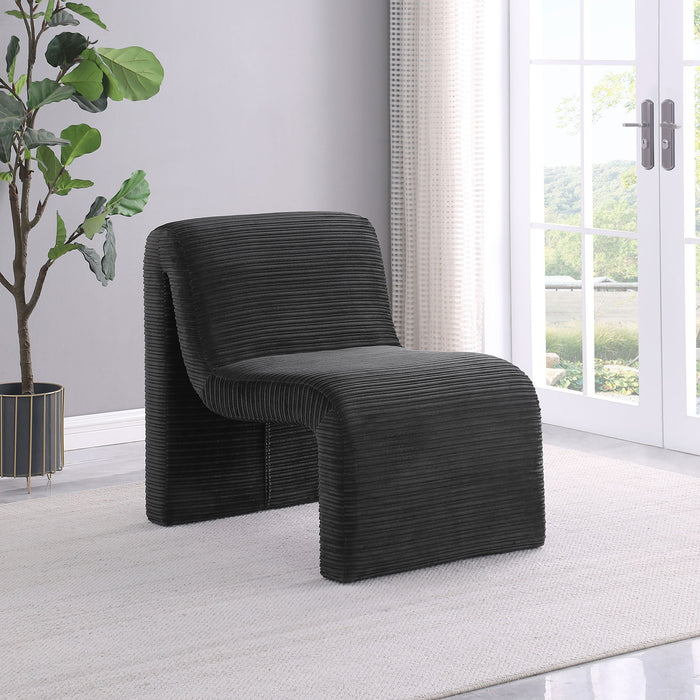 Winne - Curved Armless Accent Chair