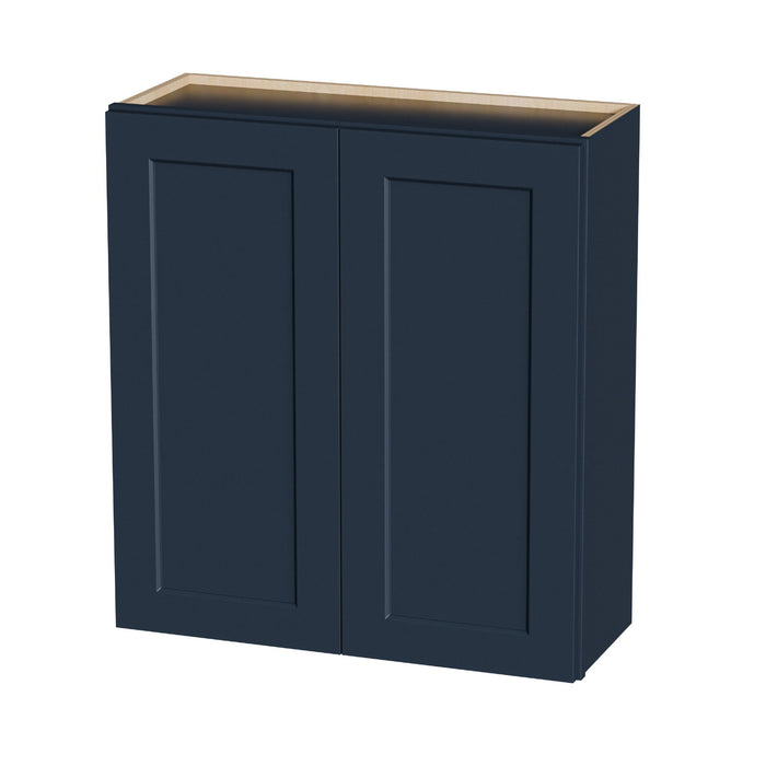 Shaker Wall Cabinet With Soft Close Hinges, Adjustable Shelves, Double Door