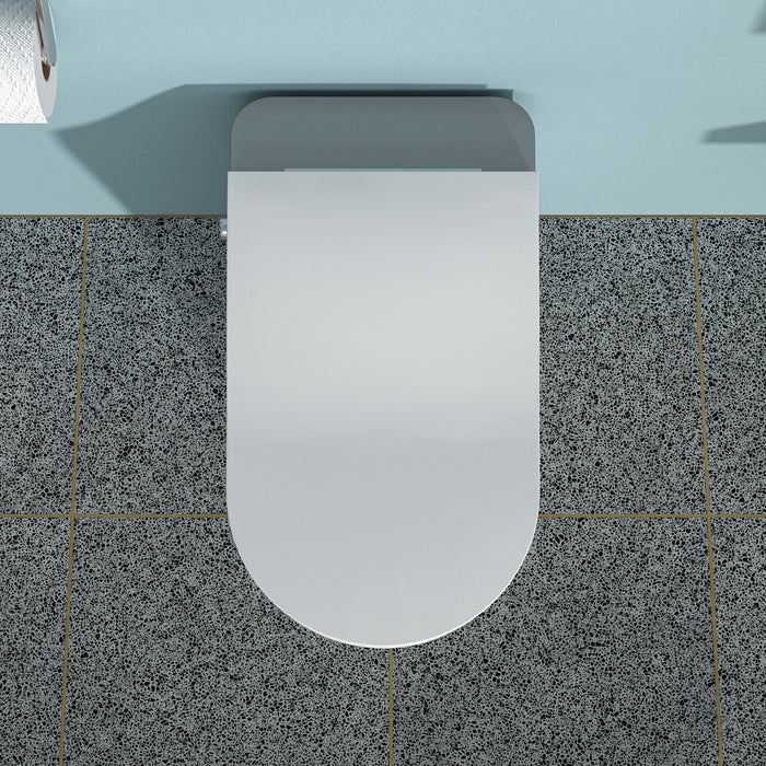 Smart Bidet Toilet Combo With Auto Open & Close, Heated Seat, Foot Sensor Flush, LED Display, Ceramic - White