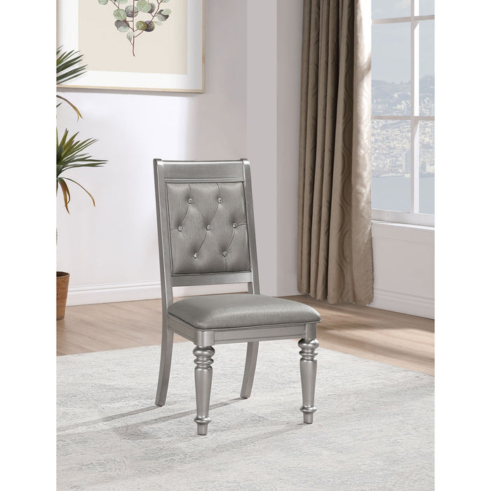 Hollywood - Platinum Open Side Chair (Set of 2) - Silver