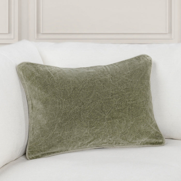 Heirloom Velvet - SLD Pillow - Moss