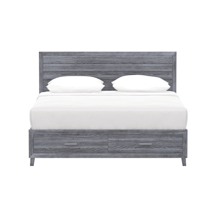 Rappa - Queen Storage Bed - Warm Gray