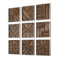 BRYNDLE SQUARES WOOD WALL DECOR, S/9