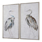 SUMMER BIRDS HAND PAINTED CANVASES, S/2