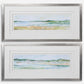PANORAMIC SEASCAPE FRAMED PRINTS, S/2