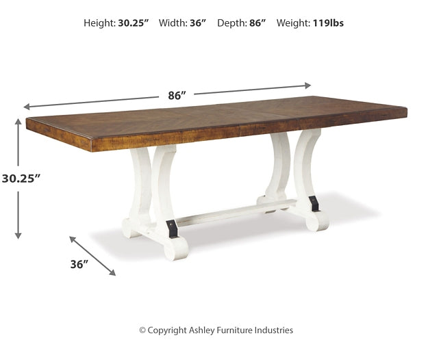 Valebeck Rectangular Dining Room Table