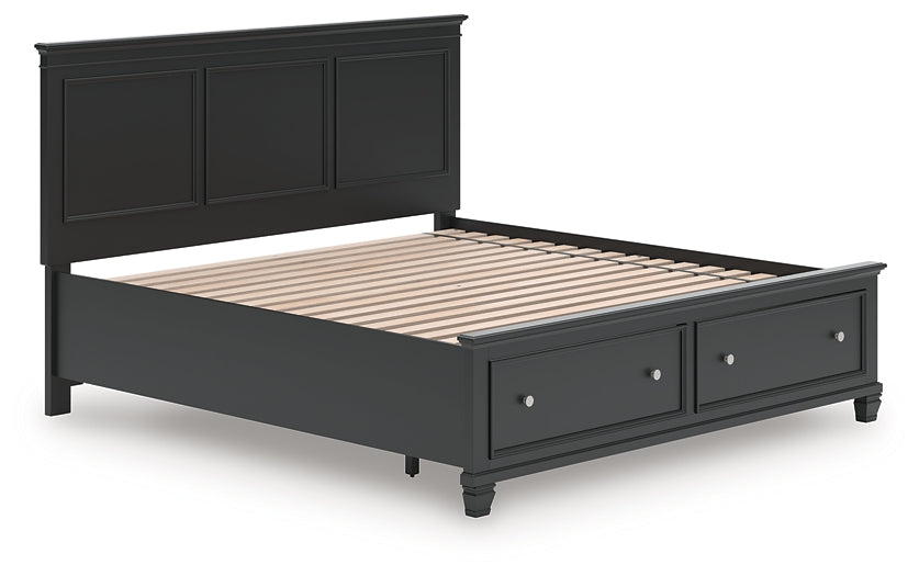 Lanolee King Panel Storage Bed