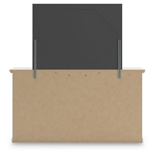 Bostwick Shoals Queen Panel Bed with Mirrored Dresser