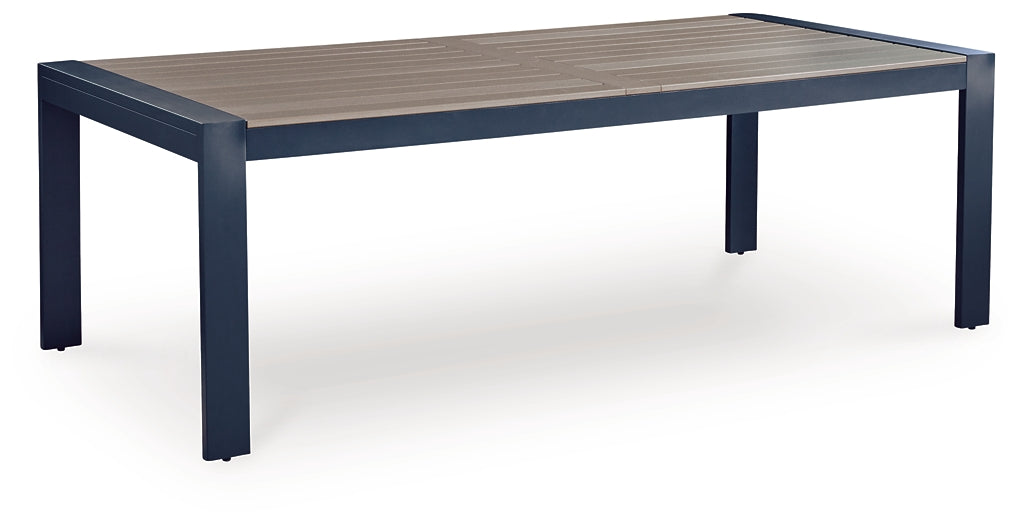 East Beach RECT Dining Table w/UMB OPT