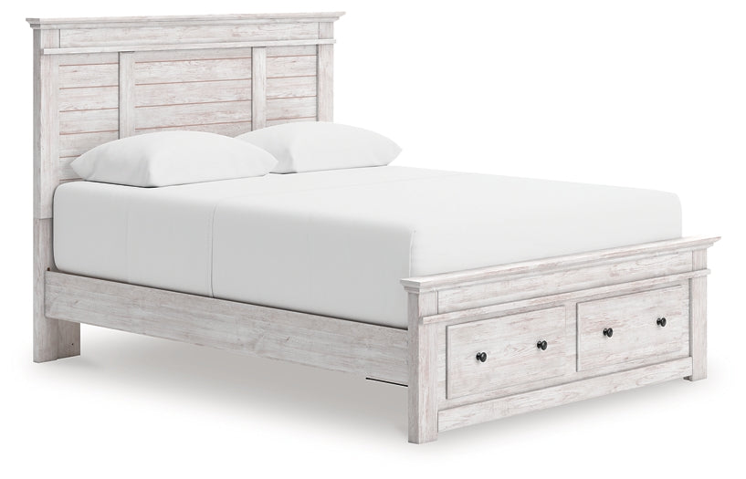 Makidern Queen Panel Storage Bed