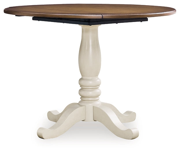 Wirloni Round DRM Drop Leaf Table