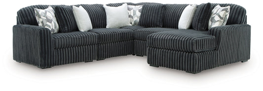 Midnight-Madness 5-Piece Sectional with Chaise