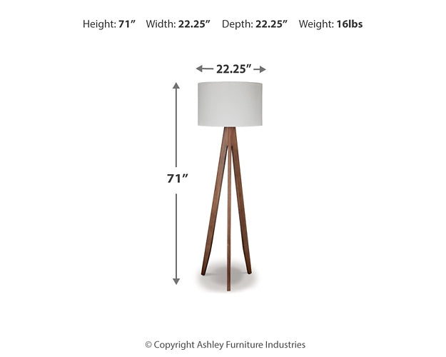 Ashley Express - Dallson Wood Floor Lamp (1/CN)