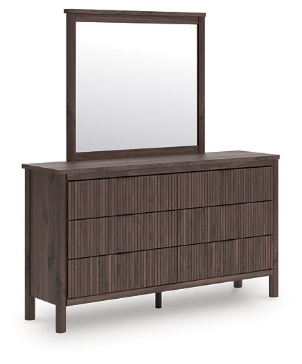 Pamytta King Panel Bed, Dresser, Mirror and Nightstand