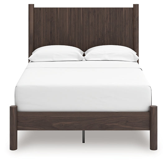Pamytta Full Panel Platform Bed, Dresser, Mirror, Chest and Nightstand