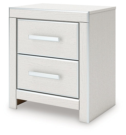 Zuraleus Queen Upholstered Panel Platform Storage Bed, Dresser, Mirror, Chest and Nightstand