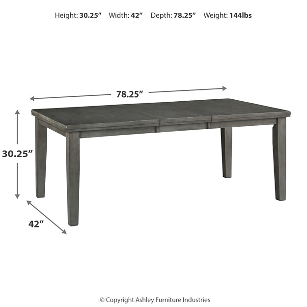 Hallanden RECT DRM Butterfly EXT Table
