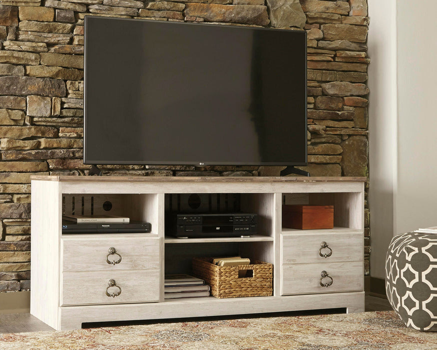 Willowton LG TV Stand w/Fireplace Option
