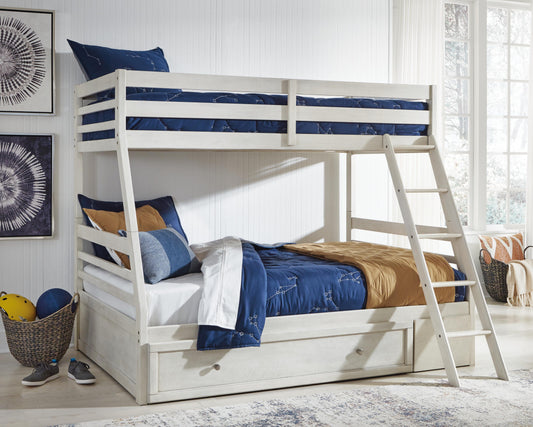 Ashley Express - Robbinsdale Twin over Full Bunk Bed with Storage