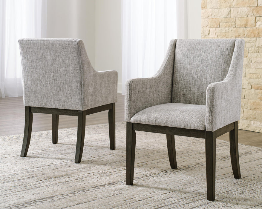 Ashley Express - Burkhaus Dining UPH Arm Chair (2/CN)
