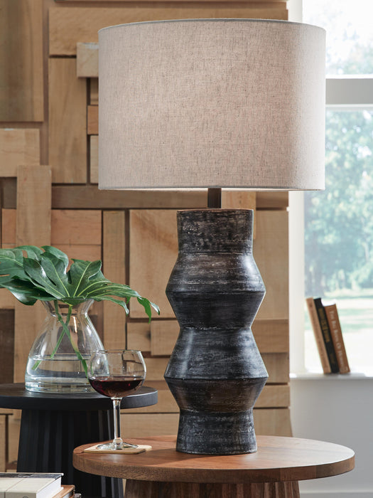Ashley Express - Kerbert Terracotta Table Lamp (1/CN)