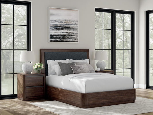 Dilenno Queen Upholstered Panel Bed