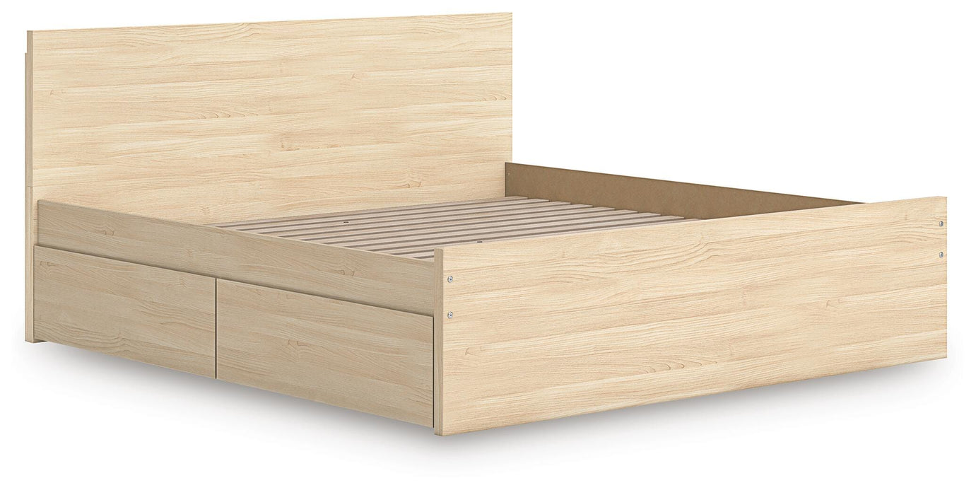 Ashley Express - Onita King Panel Platform Bed with 2 Side Storage