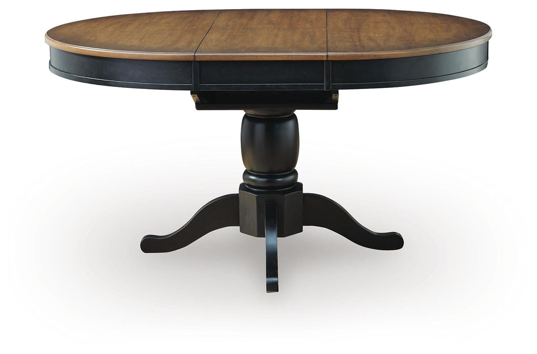 Ashley Express - Clorazi Oval DRM Butterfly EXT Table