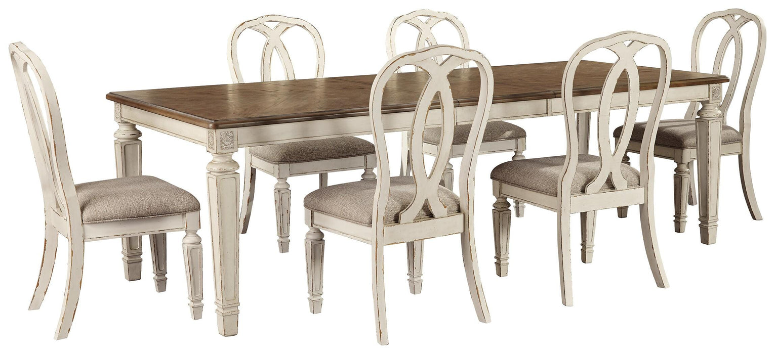 Realyn Dining Table and 6 Chairs