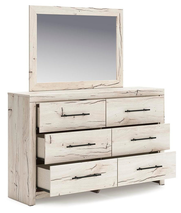 Lawroy Full Panel Headboard, Dresser and Mirror