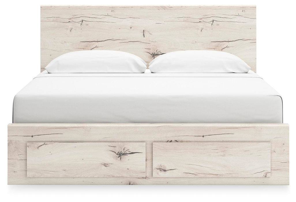Lawroy King Panel Storage Bed, Dresser and Mirror