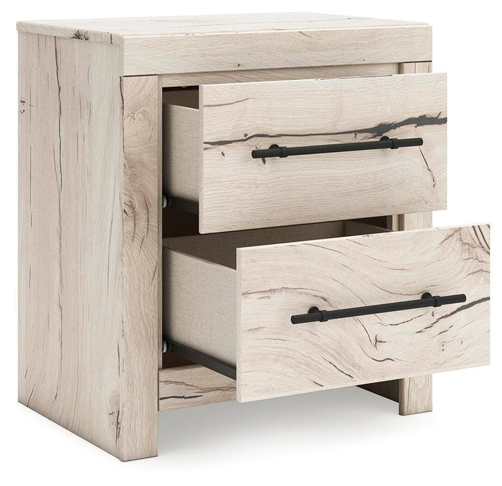 Lawroy Full Panel Storage Bed, Dresser, Mirror and Nightstand
