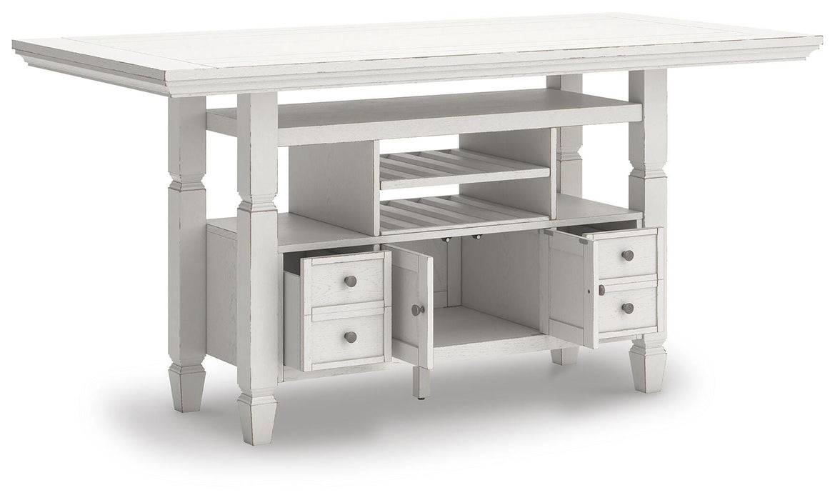 Robbinsdale Counter Height Dining Table and 6 Barstools