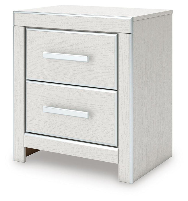 Zuraleus King Upholstered Panel Platform Storage Bed, Dresser, Mirror, Chest and Nightstand