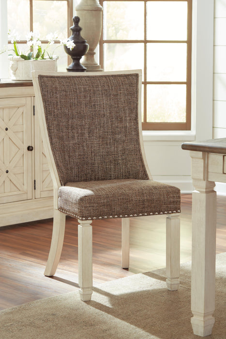 Bolanburg Dining Table and 4 Chairs and Bench with Storage