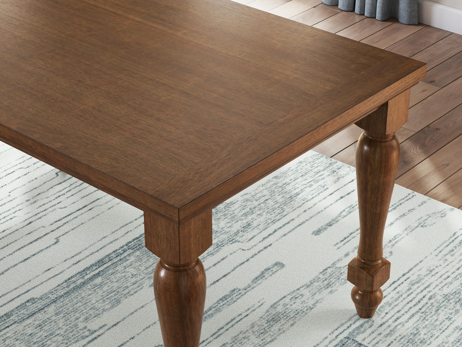 Greddinton Counter Height Dining Table and 4 Barstools