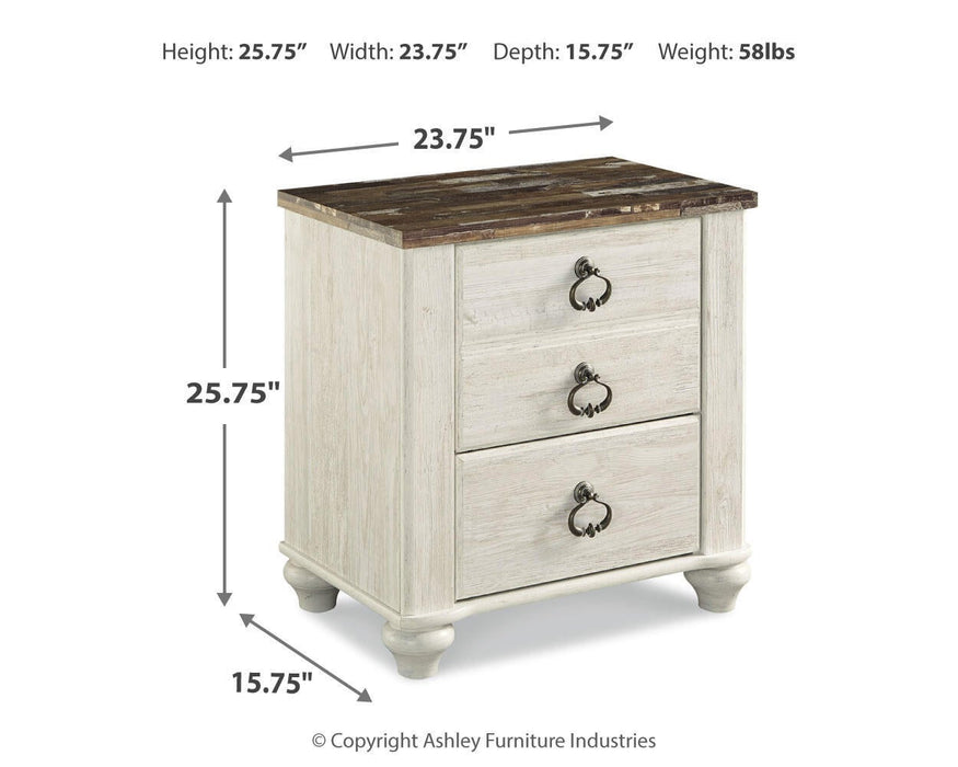 Ashley Express - Willowton Two Drawer Night Stand